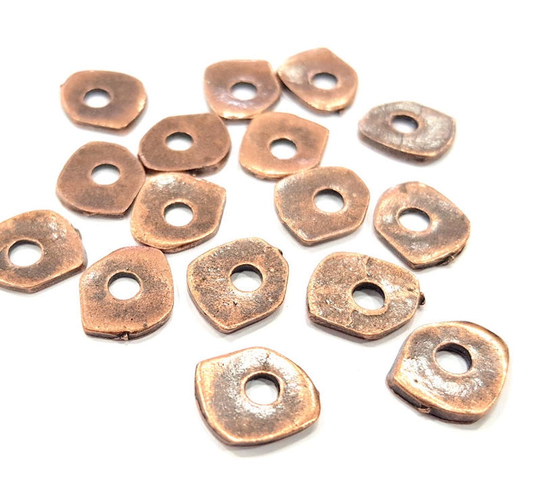 Copper Perforated Flake Findings Antique Copper Charm Antique Copper ...