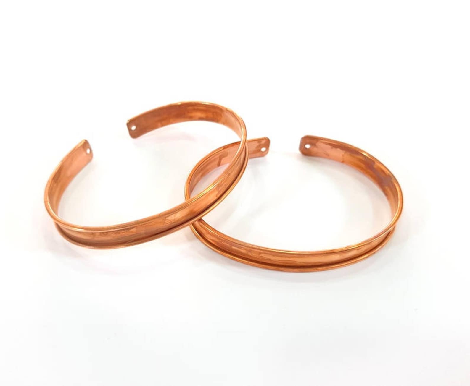 Raw Copper Bracelet Blanks Real Copper Cuff Blanks Adjustable Etsy