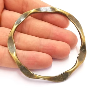 Round Circle Findings Charms Antique Bronze Plated Findings (74mm)  G20438