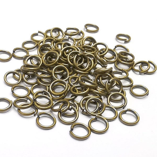 Antique Bronze Brass Jumpring (5 mm) (Thickness 0.8mm - 20 Gauge) Antique Bronze Plated Brass Jumpring Findings G29389