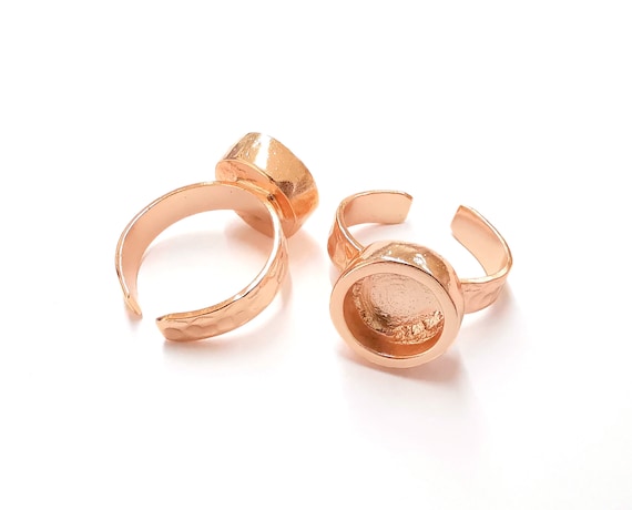Rose gold ring blank deals