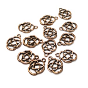 10 Copper Charm Antique Copper Charm (16x12mm) G16845