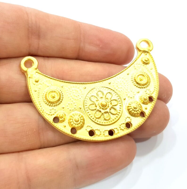 Gold Charm Gold Plated Charms 57x24mm G10018 Etsy