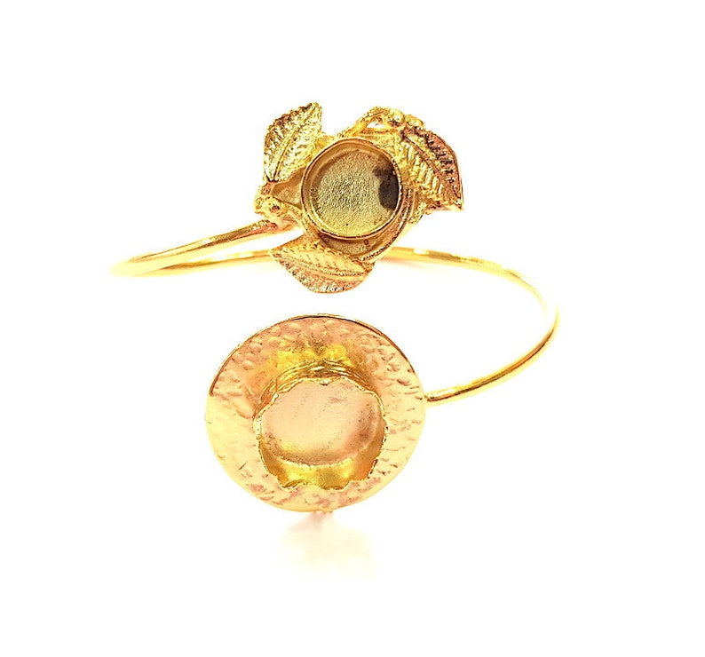15mm and 10mm Blanks Gold Bracelet Blanks Cuff Blanks Adjustable Bracelet Blank Gold Plated Brass G12762