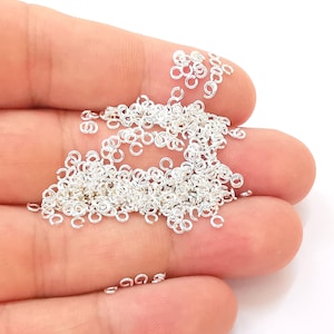 50 Sterling Silver Jumpring (2,5mm, 24 Gauge) Strong Jumpring 925 Silver Findings G30411