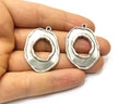 Silver Charms Antique Silver Plated Charms (37x27mm)  G16713