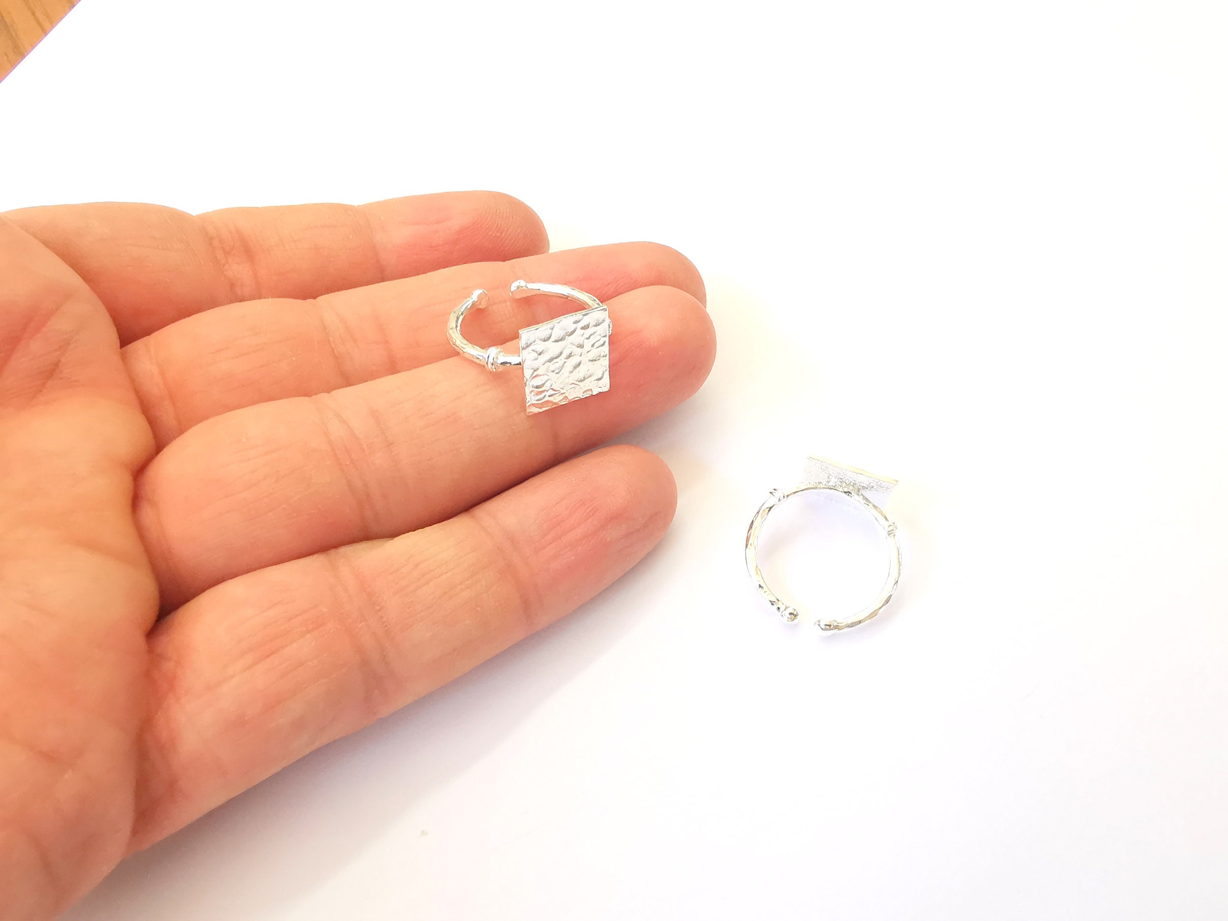 Ring Blanks Solid Sterling Silver - Cabochon & Facetted Stones