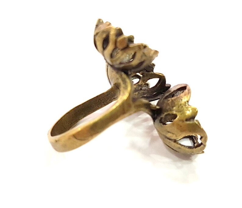 Antique Bronze Plated Brass G6514 10mm,12mm,14mm blank Antique Bronze Ring Blank Base Bezel Settings Cabochon Base Mountings Adjustable