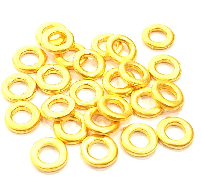 20 Gold Spacer Gold Plated Metal Beads 10 mm G10019 Etsy