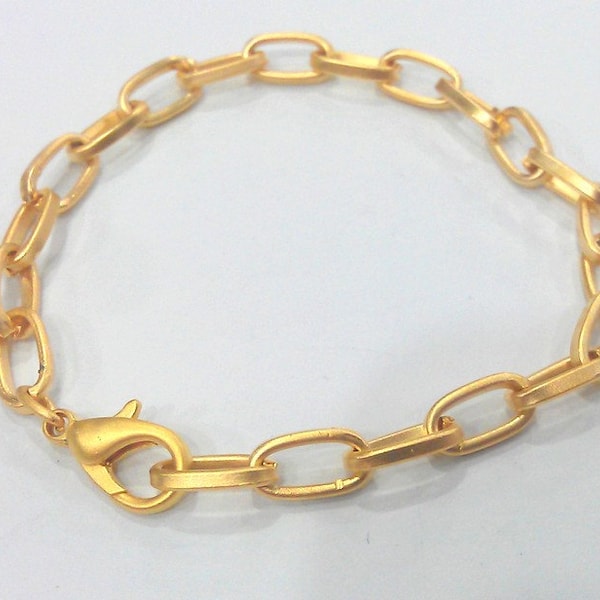 Gold Plated Bracelet Chain, 11x7 mm  G12042