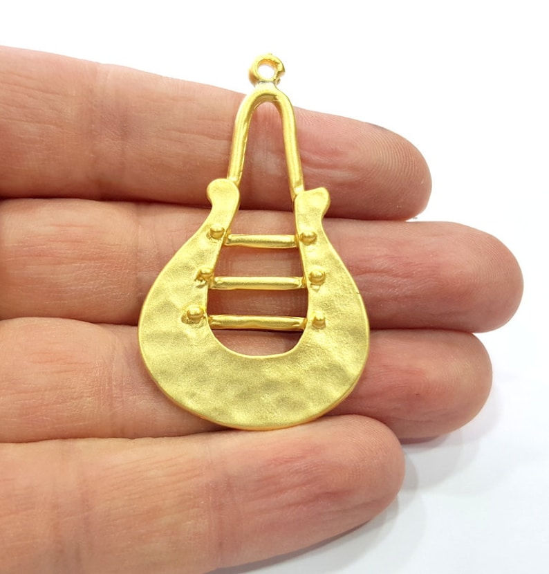 Gold Charms Gold Plated Charms 53x31mm G16139 Etsy