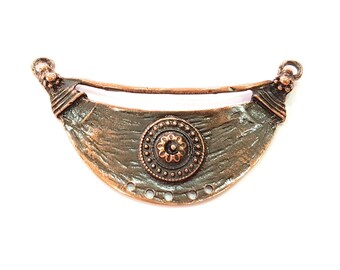 Antique Copper Pendant Antique Copper Plated Pendant (81x33mm) G8692