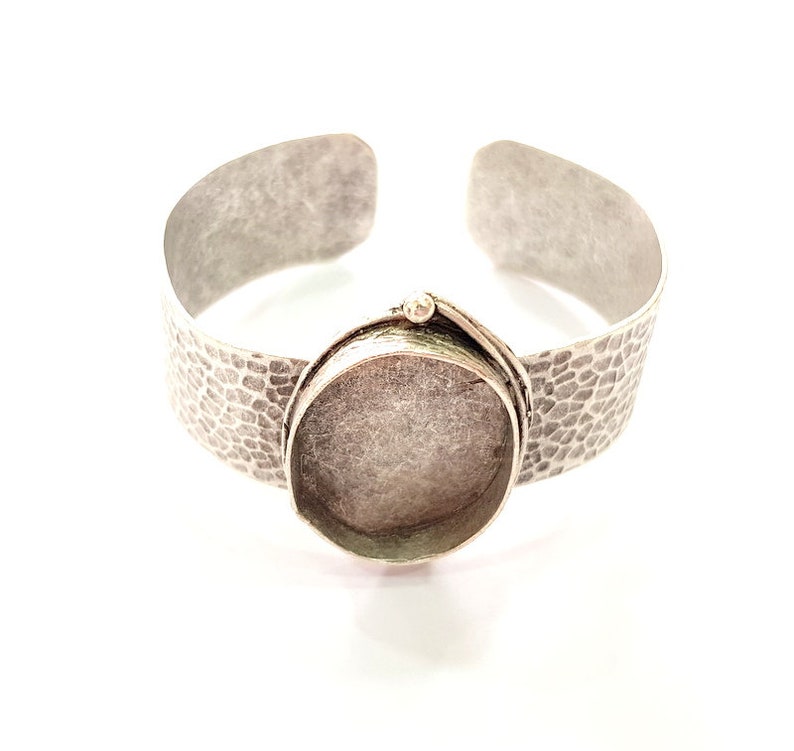 6,7 inch HANDMADE Details about / women/'s CUFF criss cross hammered BRACELET Aluminium size 5
