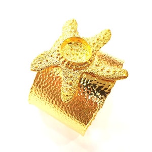Gold Bracelet Blanks Cuff Blanks Adjustable Bracelet Blank Gold Plated Brass 20mm Blanks G14281 image 7