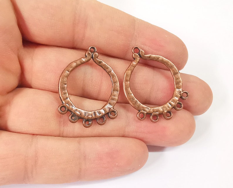 G23962 32x24mm 4 Antique copper charms connector Antique copper plated charms