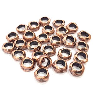 Copper Beads Antique Copper Beads Antique Copper Plated Metal (9mm) G11865