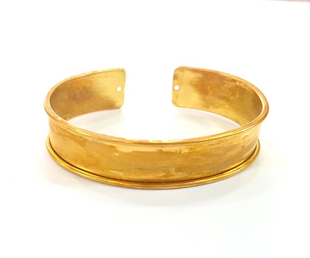 Raw Brass Bracelet Blanks Cuff Blanks Adjustable Bracelet Blank 15mm G7781 Etsy