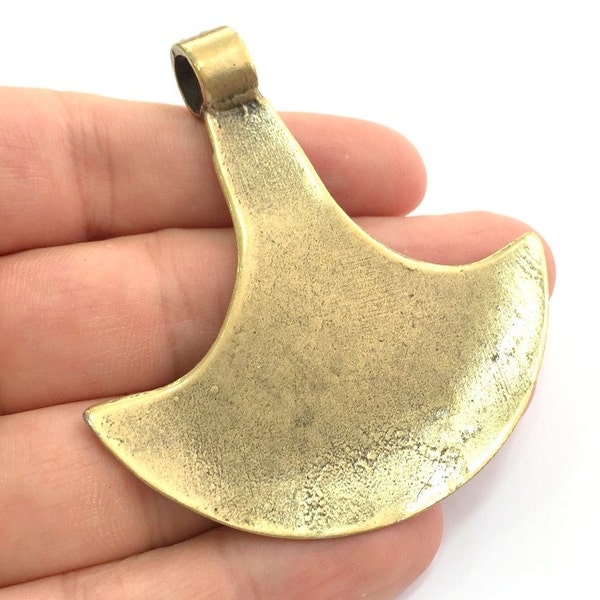 Antique Bronze  Metal Pendant  70x65 mm  G9440