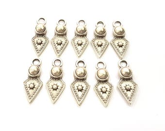 Silver Charms Antique Silver Plated Charms (23x9mm) G9802