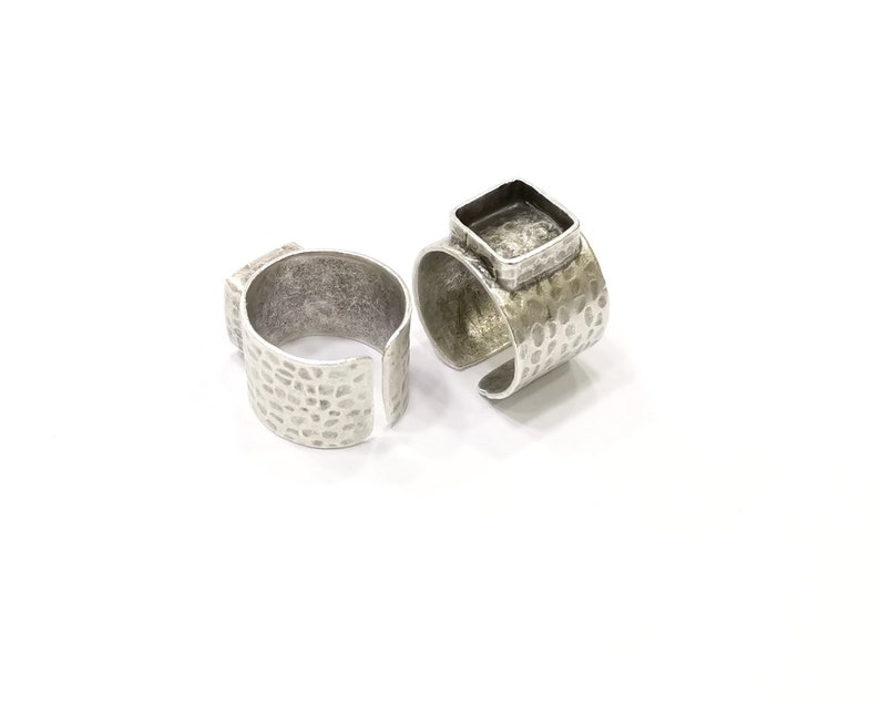 1 pc Raw Brass Adjustable Spoon Rings RB-559