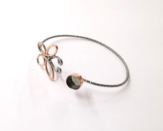 Sterling silver hotsell bezel bracelet blanks