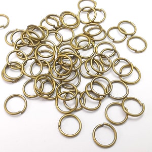 Antique Bronze Brass Jumpring (7 mm) (Thickness 0.8mm - 20 Gauge) Antique Bronze Plated Brass Jumpring Findings G29333
