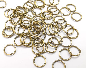 Antique Bronze Brass Jumpring (7 mm) (Thickness 0.8mm - 20 Gauge) Antique Bronze Plated Brass Jumpring Findings G29333