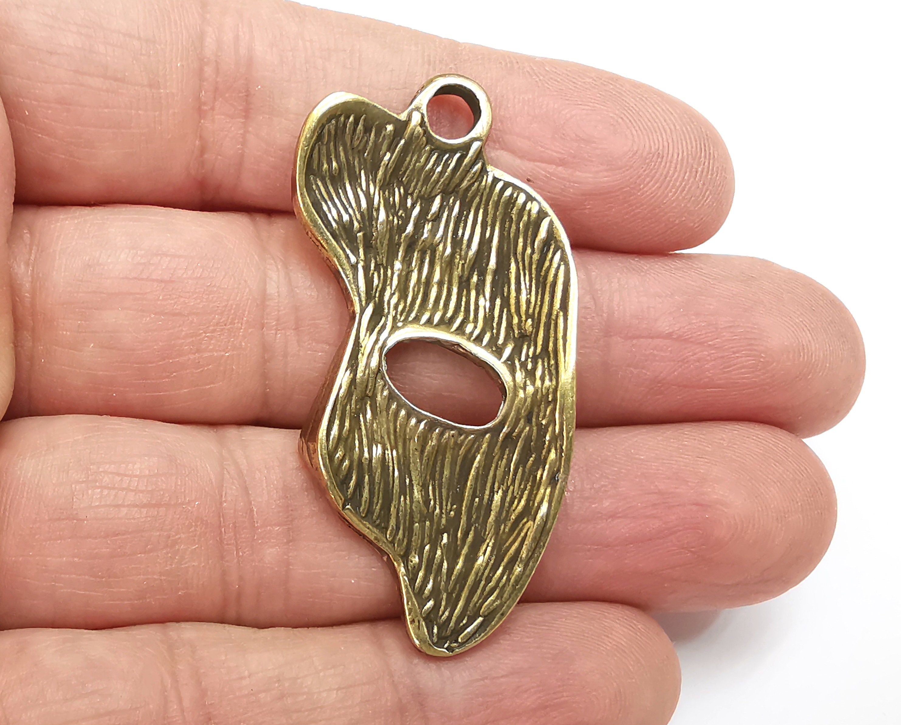 Ethnic Charms Pendant Antique Bronze Plated Charms 50x34mm G27787