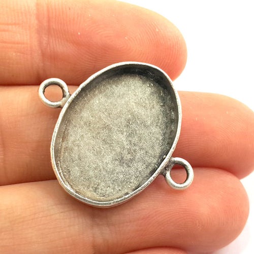 Silver Pendant Blank Bezel Base Setting Necklace Blank Etsy
