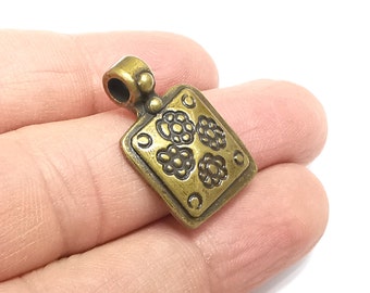 Flowers Charms, Sun flower Charms, Daisy Charms, Antique Bronze Plated Plants Charms (26x17mm) G29830