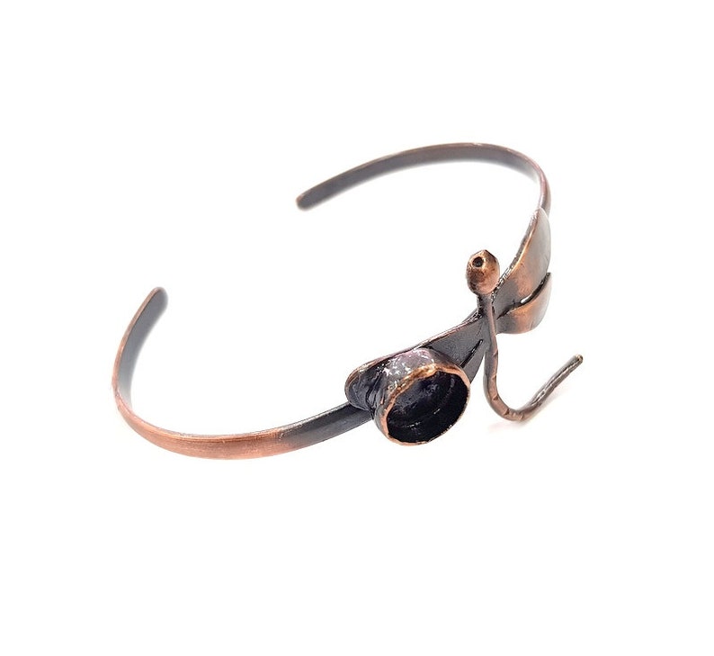 Copper Bracelet Blanks Cuff Blanks Adjustable Bracelet Blank Antique Copper Plated Brass 10mm Blanks G13596