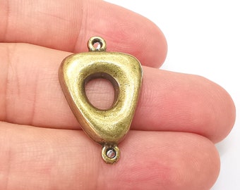 Bronze Dreieck Verbinder, Schmuckteile, Bronze Armband Komponente, antike Bronze finden, antike Bronze überzogene Metall (31 x 20 mm) G35975