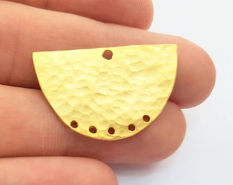 Gold Plated Connector Gold Plated Brass Charms (34x20mm)  G8203