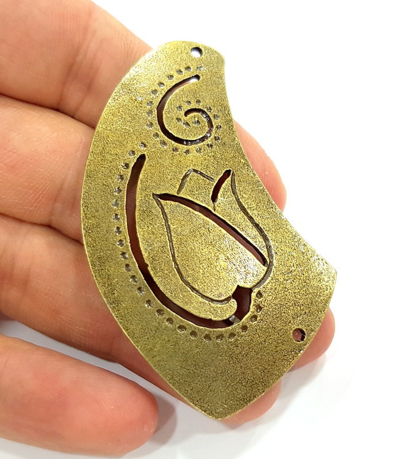 60x35mm G6664 Antique Bronze Necklace Connector Pendant