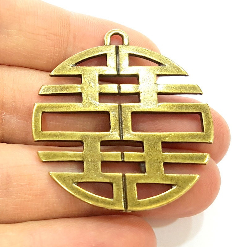 Antique Bronze Pendant Vintage Olive main image 0