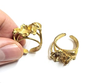 Raw Brass Adjustable Ring Blank (10mm Blank) G10057