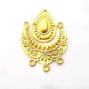 Gold Charm Set Gold Plated Charms  (42x34mm)  G15445