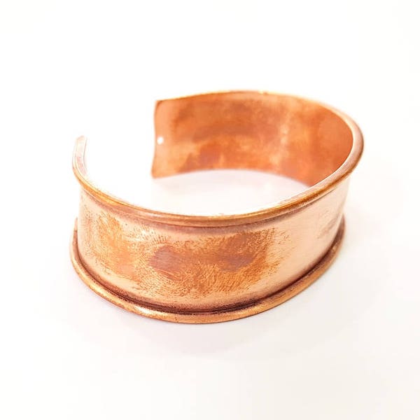 Raw Copper Bracelet Blanks Real Copper Cuff Blanks Adjustable Bracelet Blank ( 20mm ) G7688