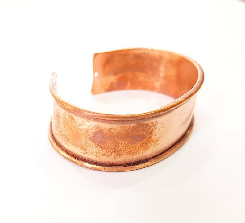 Raw Copper Bracelet Blanks Real Copper Cuff Blanks Adjustable Etsy