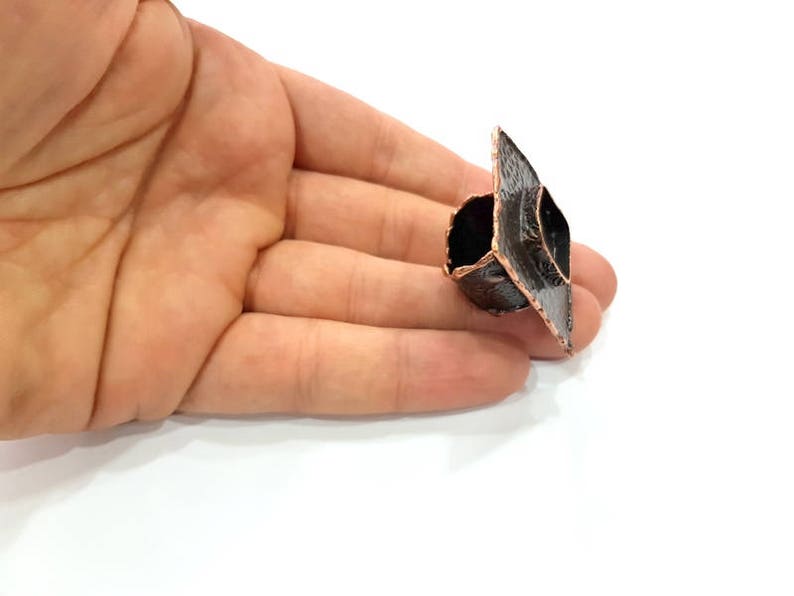 20x20mm blank Copper Ring Blank inlay Ring Blank Mosaic Ring Bezel Base Settings Cabochon Mountings Antique Copper Plated Brass G8994