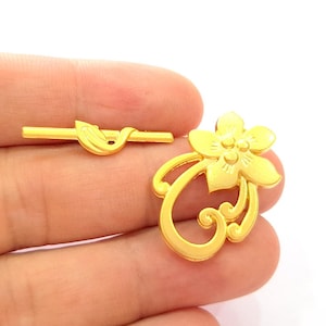 Gold Plated Toggle Clasp Findings  G8147