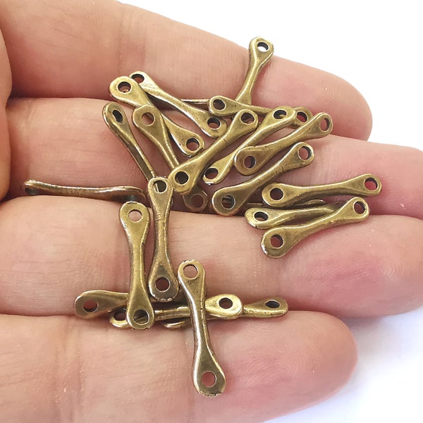Antique Bronze Connector Bar Etsy