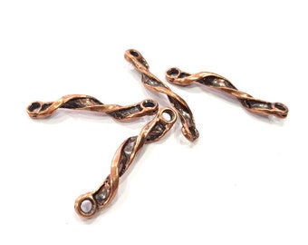 Conector de 4 pliegues Conector de cobre antiguo Metal chapado en cobre antiguo (40 x 5 mm) G15725