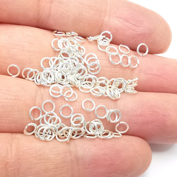 Solid Sterling Silver Jumpring (4mm) (Thickness 0.6mm - 22 Gauge) 925 Silver Jumpring Findings G30109