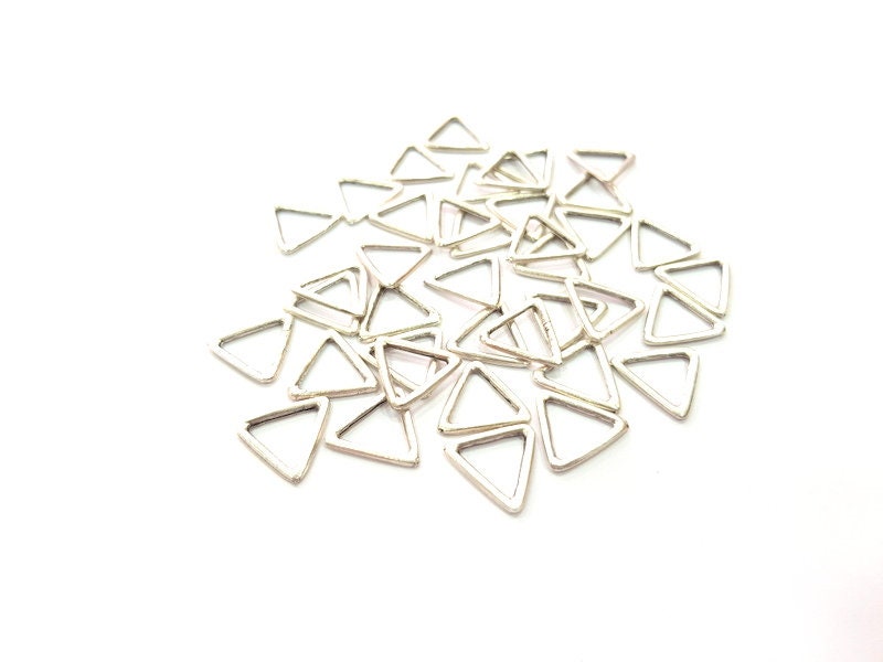 2 Silver Charms Antique Silver Plated Charms (38x25mm) G17842 - AZsupplies
