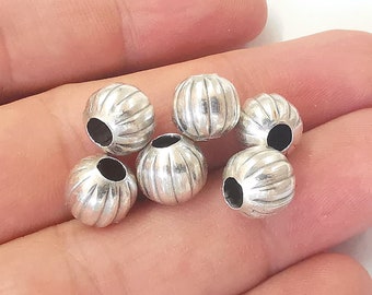 10 Silver Elephant Beads Double Sided Antique Silver | Etsy Australia