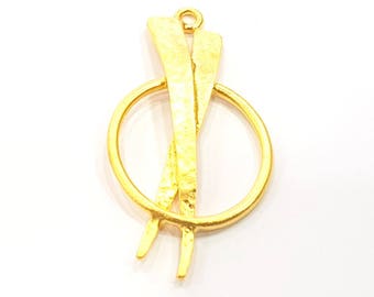 Gold Charm Gold Plated Charms  (50x27mm)  G8829
