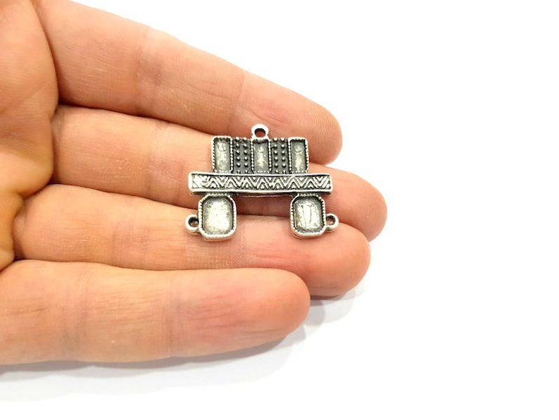 32x26mm 2 Silver Pendant Antique Silver Plated Pendants G11082