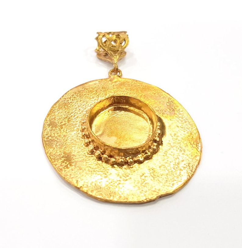 Antique Copper Pendant Blank Mosaic Base Blank inlay Necklace Blank Resin Blank Mountings Copper Plated Brass 20x20 mm blank G13208
