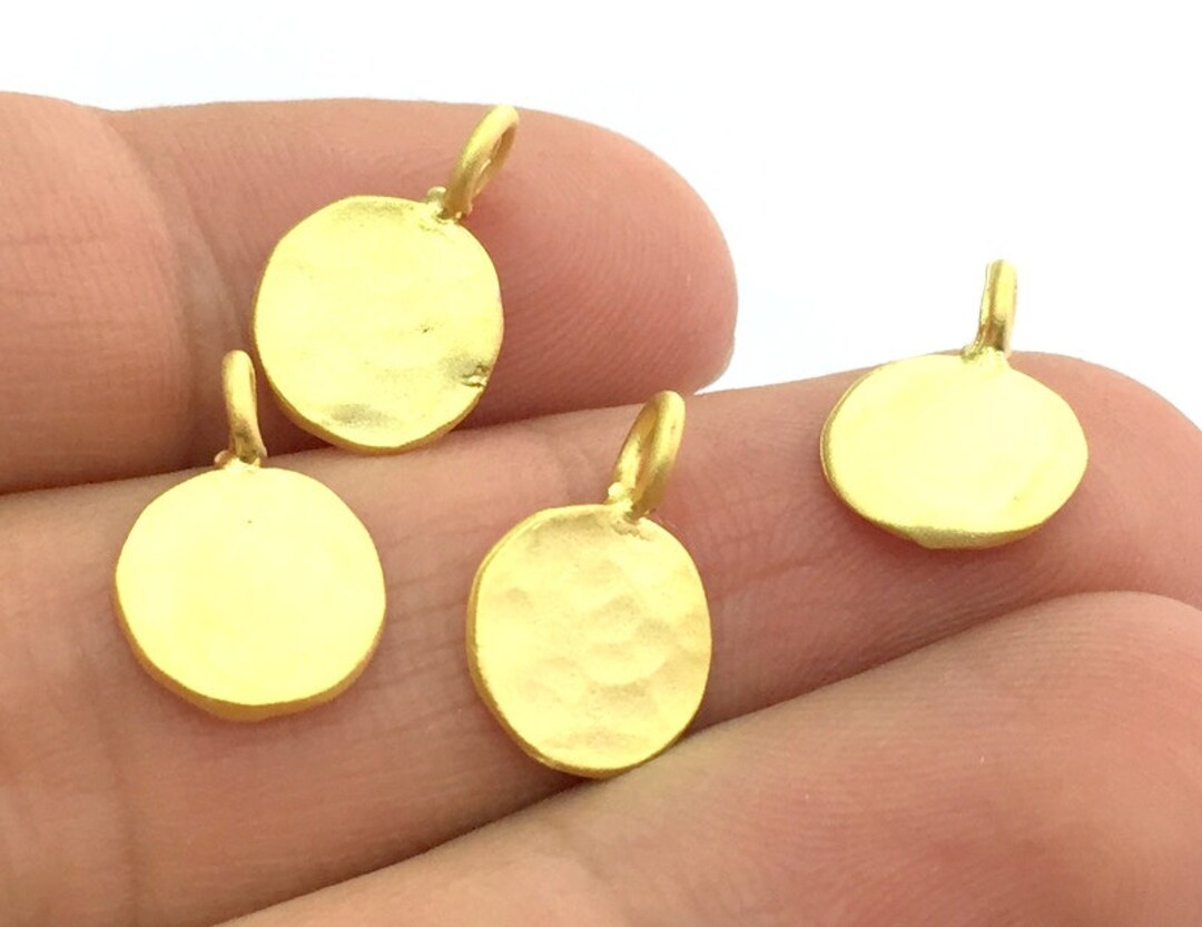 10 Gold Charms Gold Plated Brass Charm 10mm G5094 Etsy